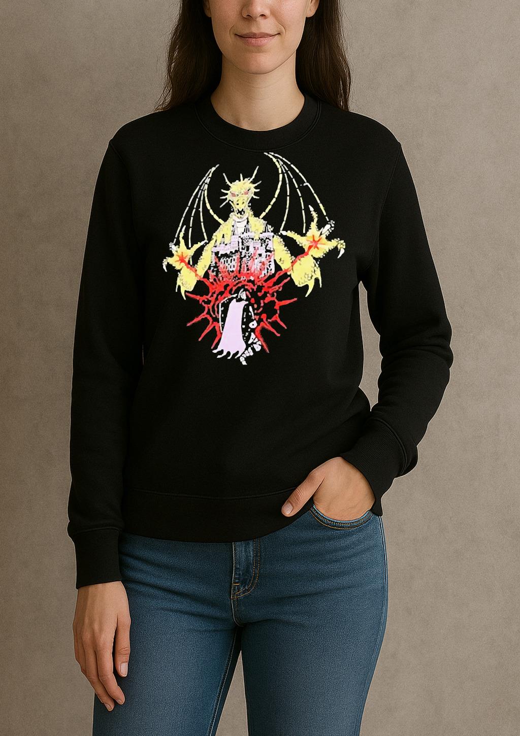 Official Dragon Studies Oversized Graphic Retro Shirt sweater