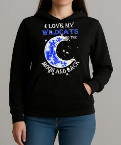 Official I Love My Kentucky Wildcats To The Moon And Back Shirt Unihoodie