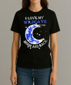 Official I Love My Kentucky Wildcats To The Moon And Back Shirt Womentee