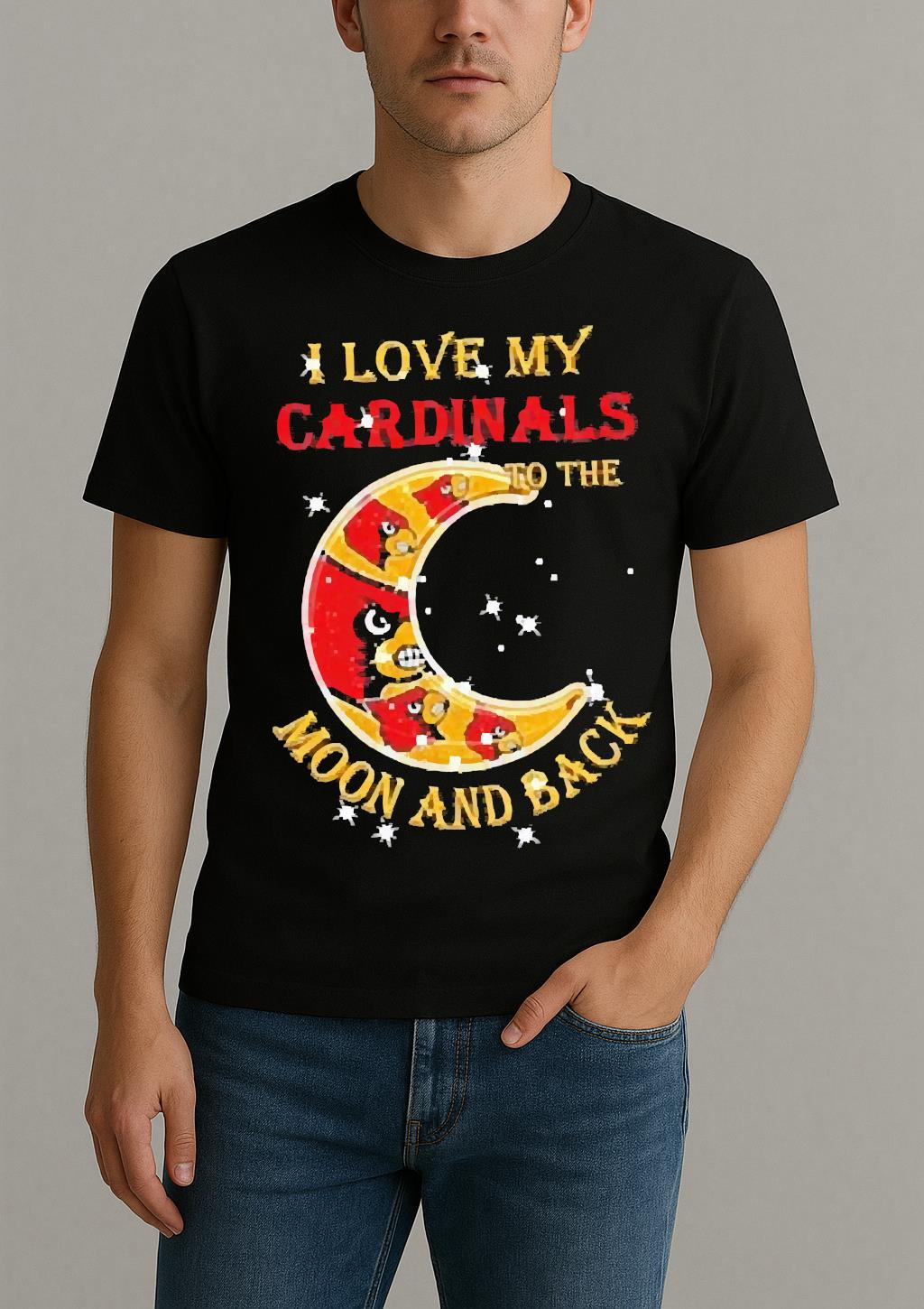 Official I Love My Louisville Cardinals To The Moon And Back Shirt