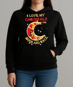 Official I Love My Louisville Cardinals To The Moon And Back Shirt Unihoodie