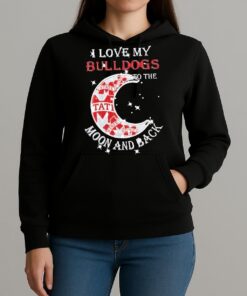 Official I Love My Mississippi State Bulldogs To The Moon And Back Shirt Unihoodie