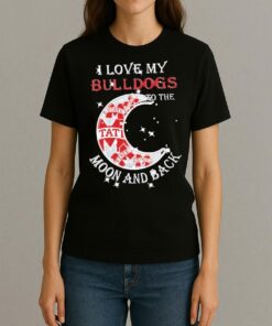 Official I Love My Mississippi State Bulldogs To The Moon And Back Shirt Womentee