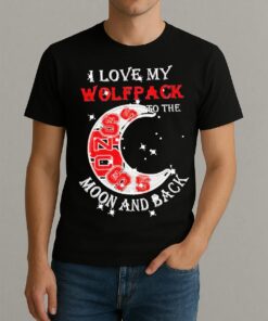 Official I Love My Nc State Wolfpack To The Moon And Back Shirt