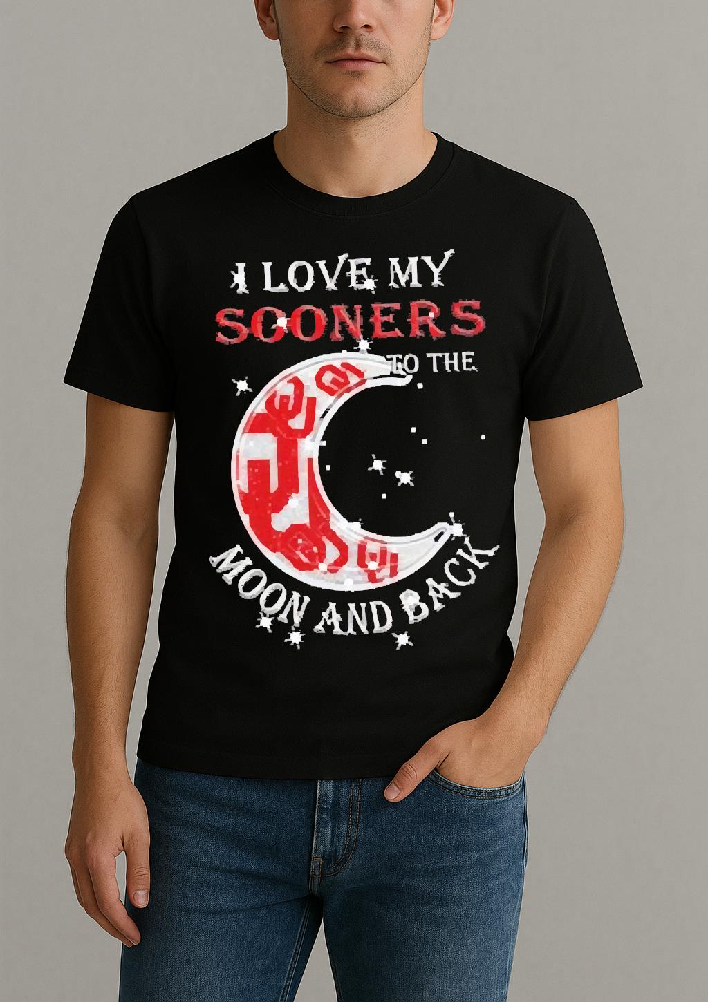 Official I Love My Oklahoma Sooners To The Moon And Back Shirt