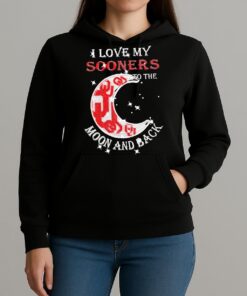 Official I Love My Oklahoma Sooners To The Moon And Back Shirt Unihoodie