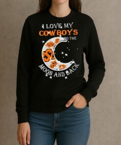 Official I Love My Oklahoma State Cowboys To The Moon And Back Shirt sweater