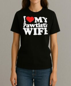 Official I Love My Pawtistic Wife Shirt Womentee