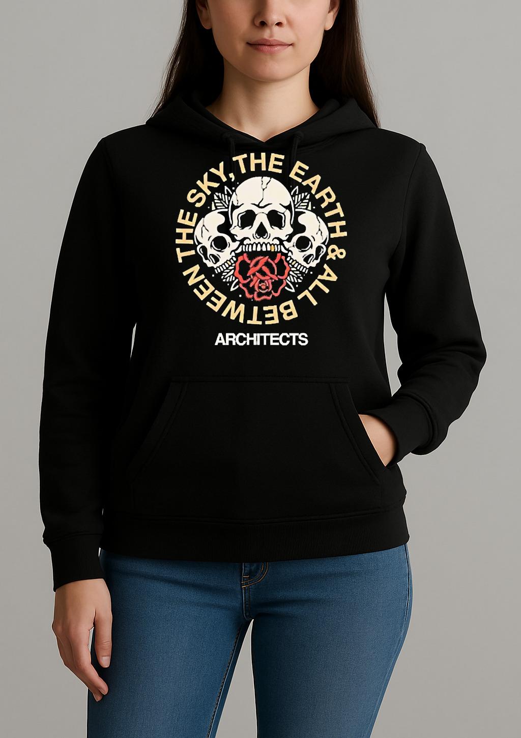 Officials Architects The Sky The Earth All Between Skull Premium Unisexhoodie