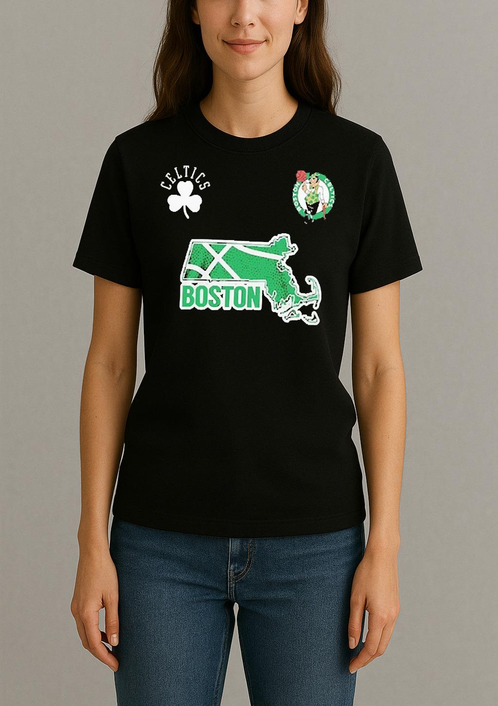 Officials Boston Celtics Different Here Mascot Premium Womentee