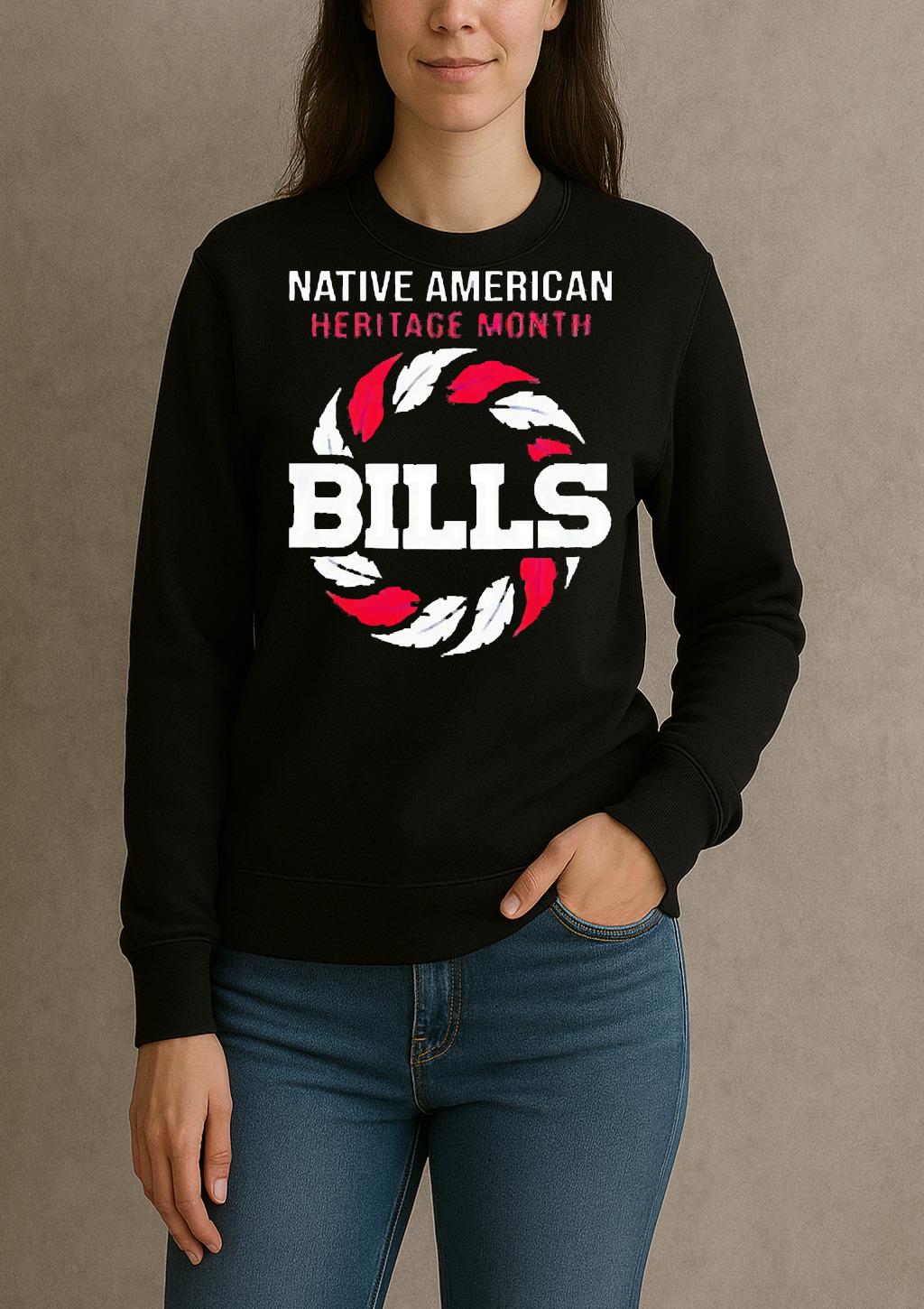 Officials Buffalo Bills Native American Heritage Month Logo Premium sweater