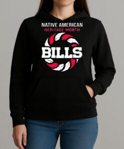 Officials Buffalo Bills Native American Heritage Month Logo Premium Unisexhoodie