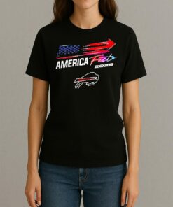 Officials Buffalo Bills X America Fest 2025 Americas Future Starts Here Logo Premium Womentee