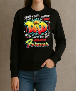 Officials C Brown Graffiti King Dad Man Of God Hardworking Forever Portrait Premium sweater