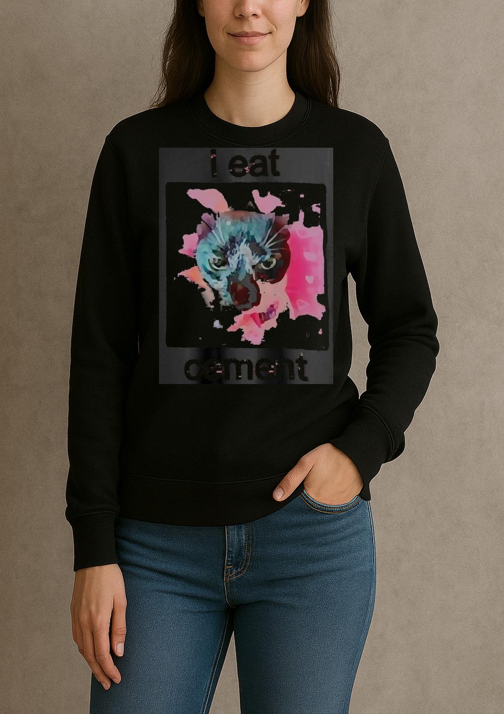 Officials Cat Funny I Eat Cement Premium sweater