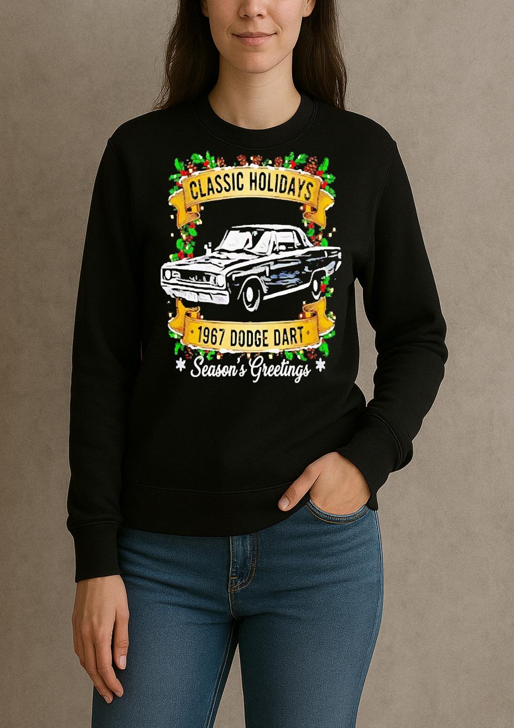 Officials Classic Holidays The 1967 Dodge Dart Cheer Seasons Greetings Premium sweater