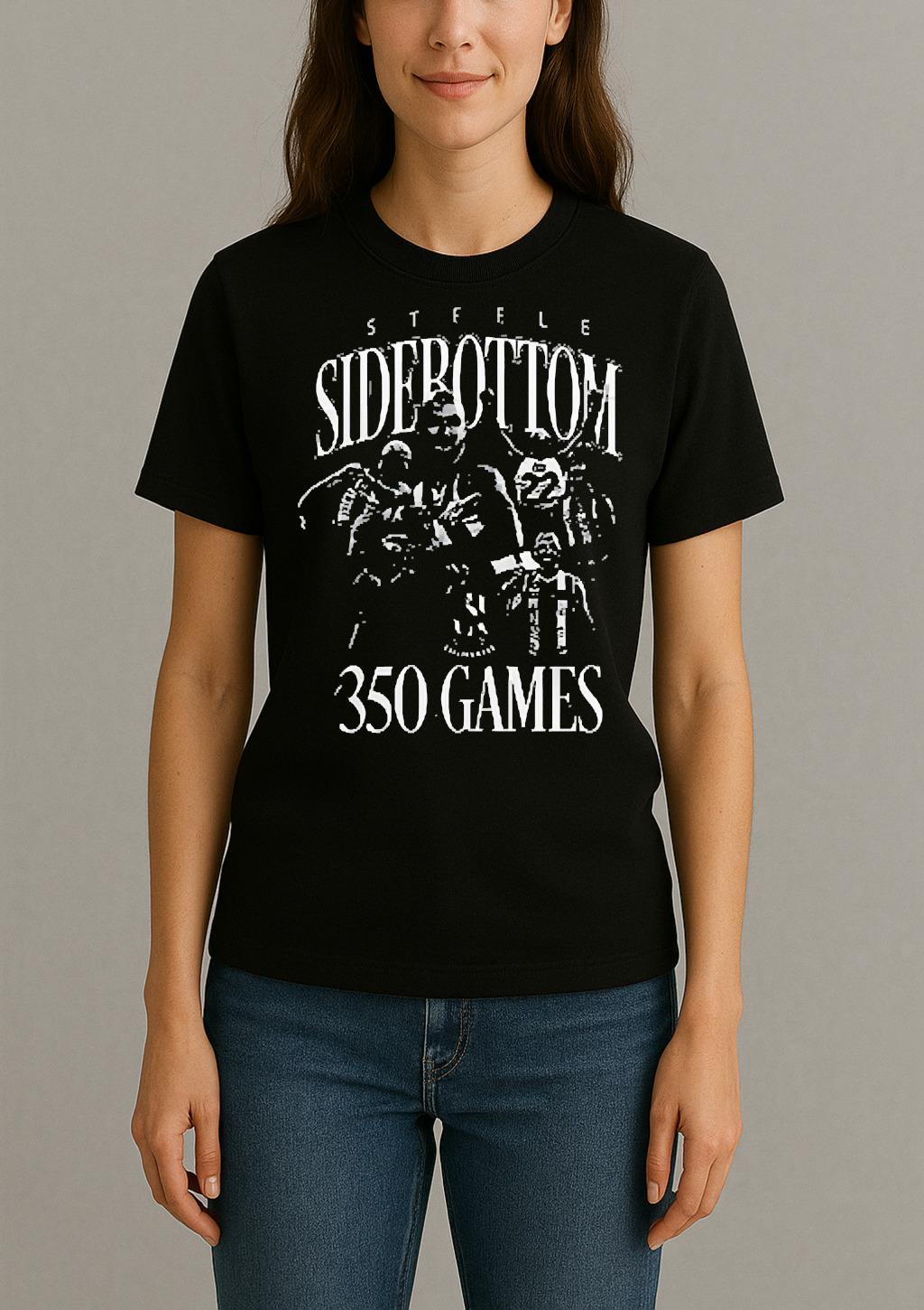Officials Collingwood Steele Sidebottom 350 Games Logo Premium Womentee