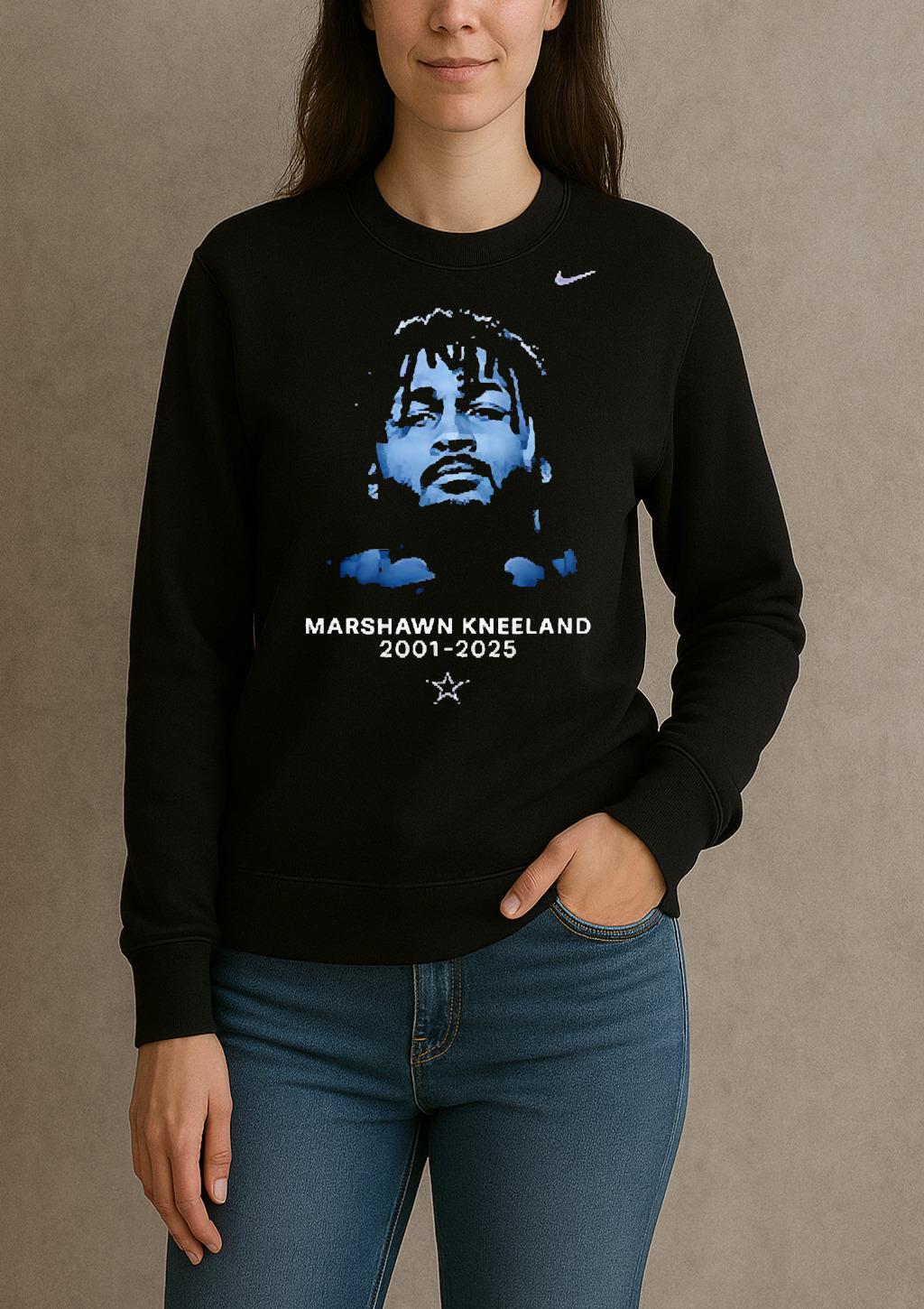 Officials Dallas Cowboys In Memory Of Marshawn Kneeland Thank You For The Memories Graphic Signature Premium sweater