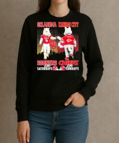 Oklahoma Sooners On Saturdays Kansas City Chiefs On Sundays Mascot Premium sweater
