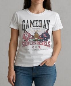 Oklahoma Sooners Vs Ole Miss Rebels 2025 Gameday Matchup Premium W-tee