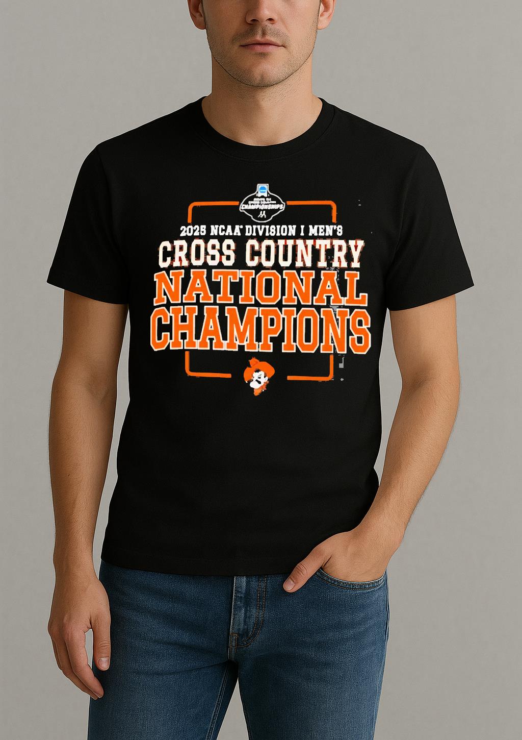 Oklahoma State Cowboys 2025 Ncaa D1 Mens Cross Country National Champions Premium Shirt