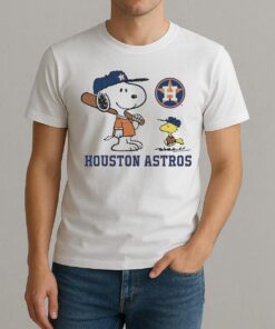 Peanuts Snoopy Houston Astros Baseball Shirt