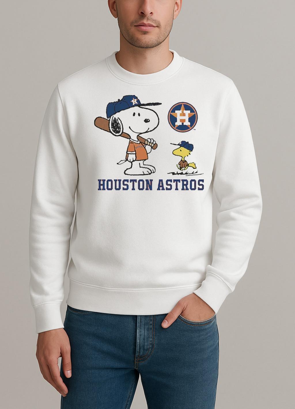 Peanuts Snoopy Houston Astros Baseball Shirt sweater