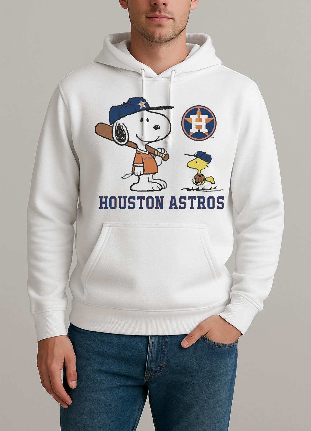 Peanuts Snoopy Houston Astros Baseball Shirt Unisexhoodie