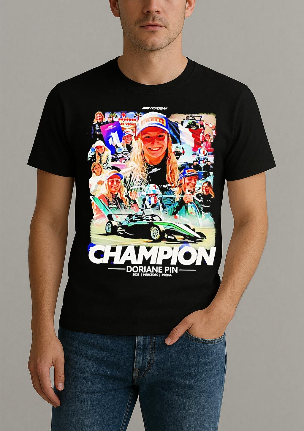 Premium Doriane Pin 2025 F1 Academy Champions T Shirts Sweater Hoodie
