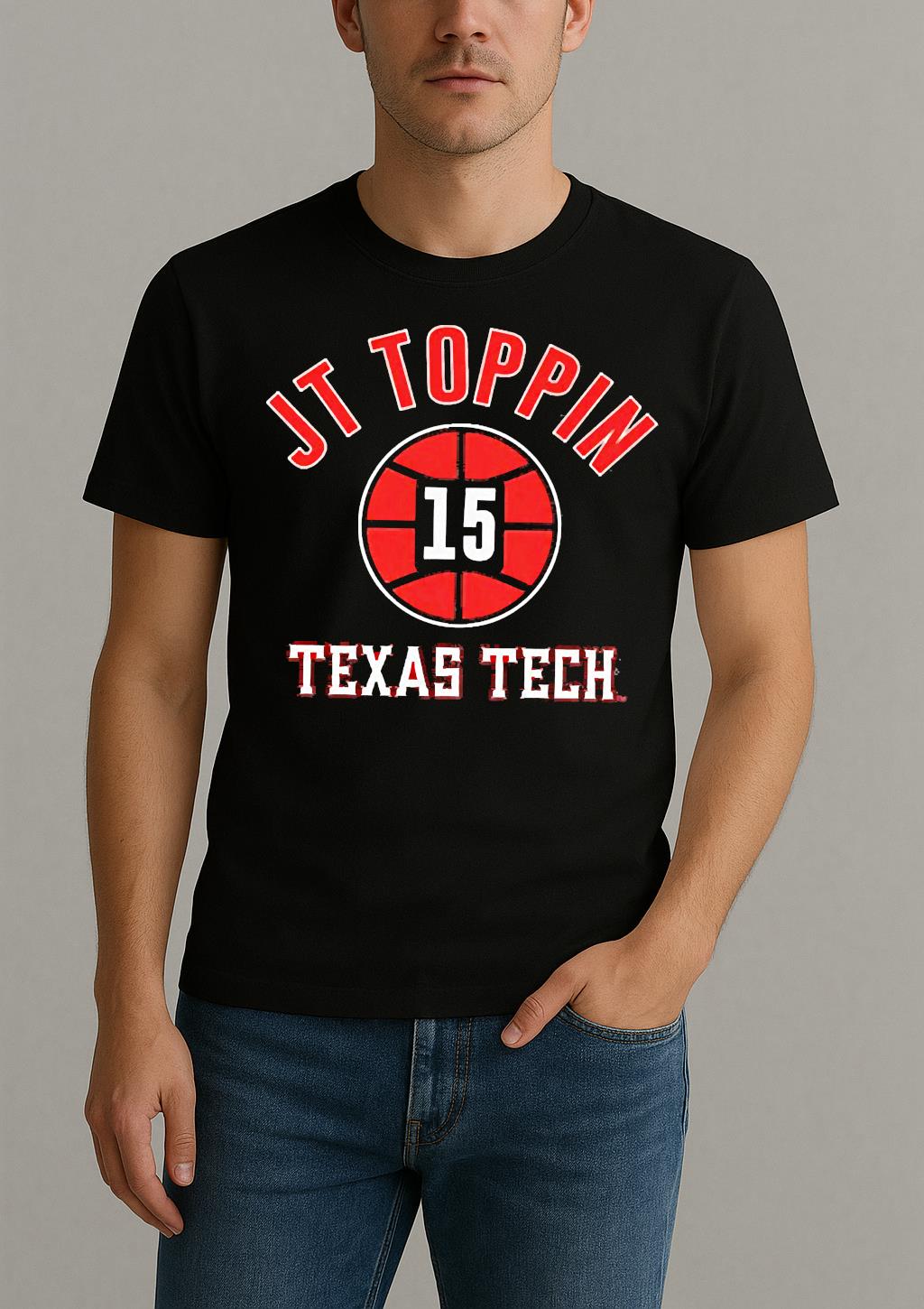 Premium Jt Toppin Texas Tech Red Raiders Nba Name Number Ball T Shirts Sweater Hoodie