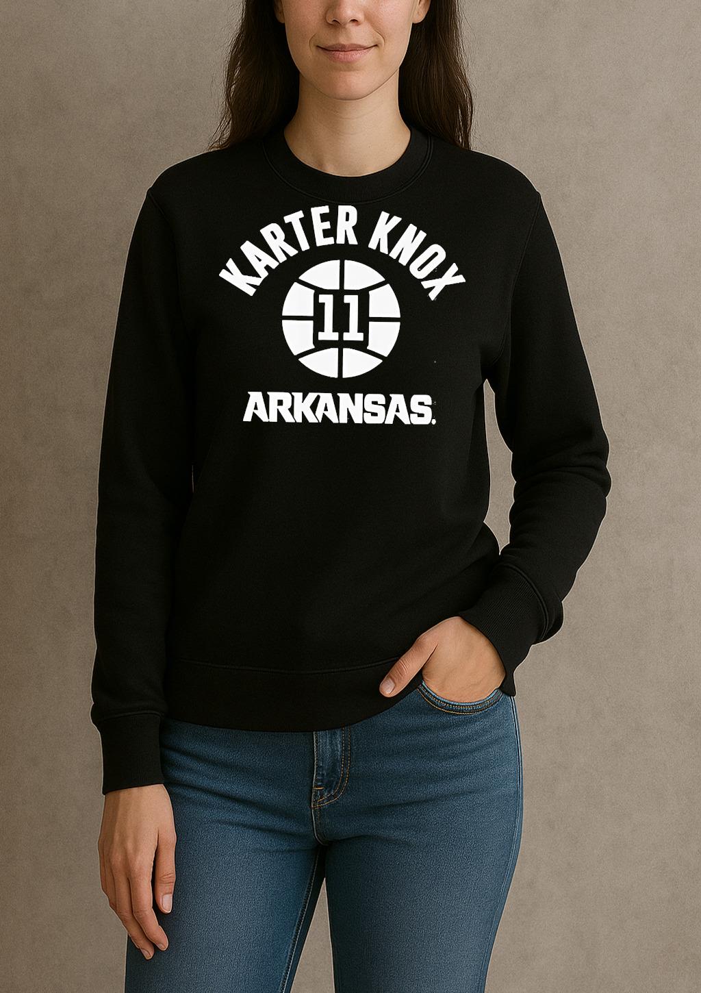 Premium Karter Knox Arkansas Razorbacks Nba Name Number Ball T Shirts Sweater Hoodie sweater