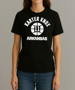 Premium Karter Knox Arkansas Razorbacks Nba Name Number Ball T Shirts Sweater Hoodie Womentee