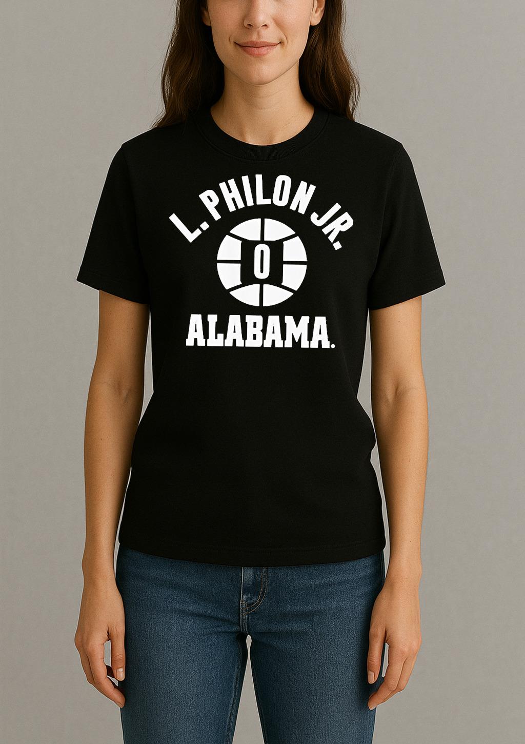Premium Labaron Philon Jr Alabama Crimson Tide Nba Name Number Ball T Shirts Sweater Hoodie Womentee