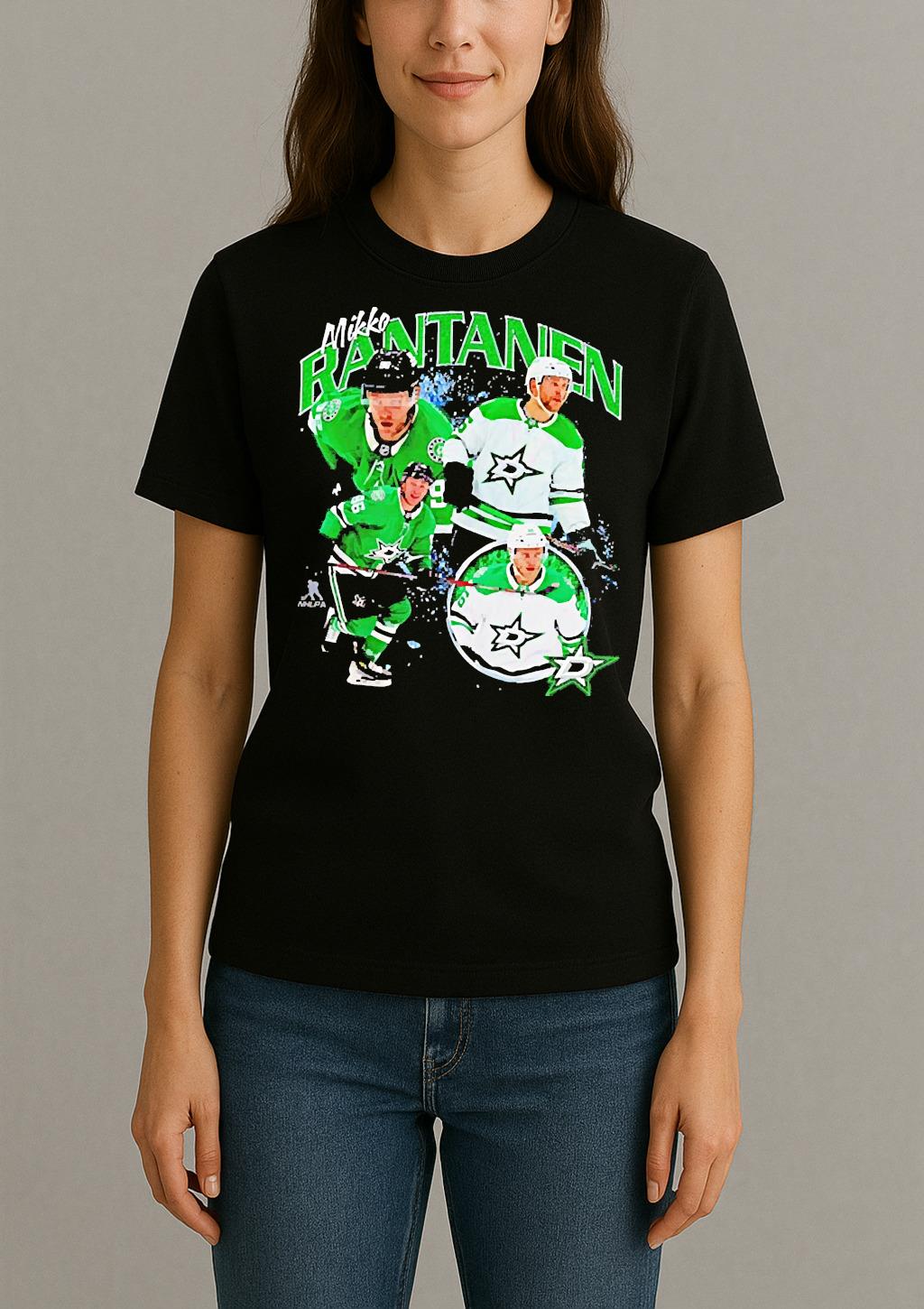 Premium Mikko Rantanen Dallas Stars Nhl Player Collage T Shirts Sweater Hoodie Womentee