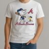 Premium Peanuts Snoopy Atlanta Braves Baseball Shirts