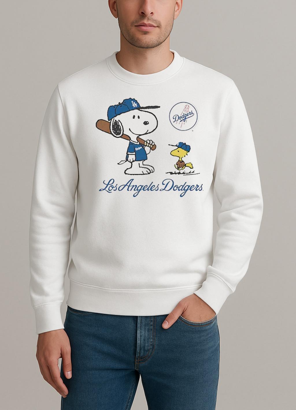 Premium Peanuts Snoopy Los Angeles Dodgers Baseball Shirt sweater