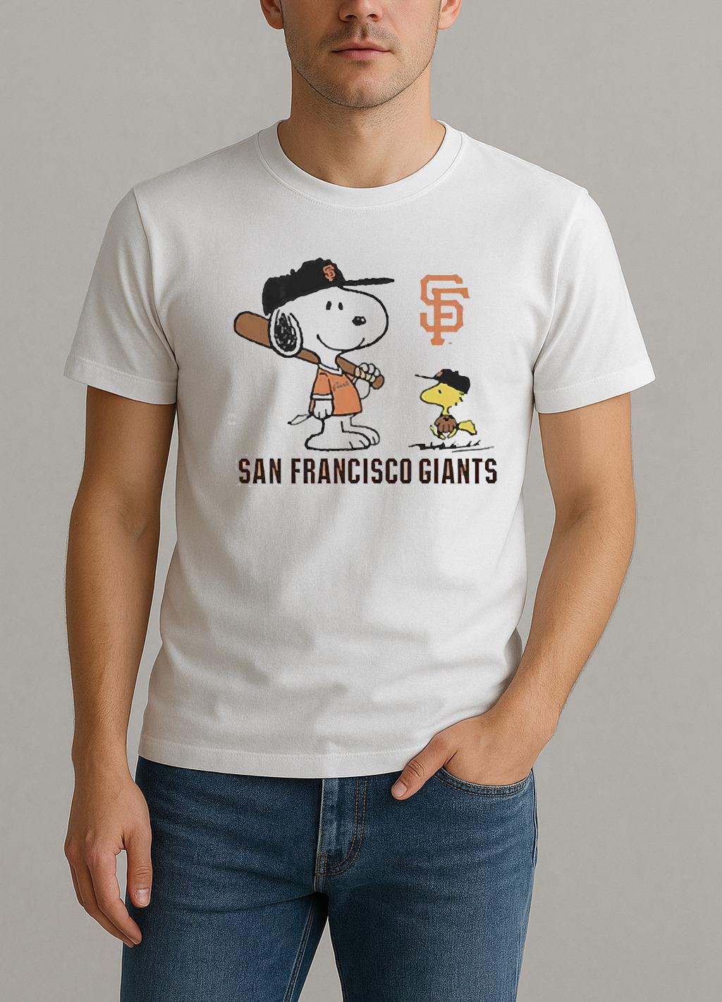 Premium Peanuts Snoopy San Francisco Giants Baseball Shirt