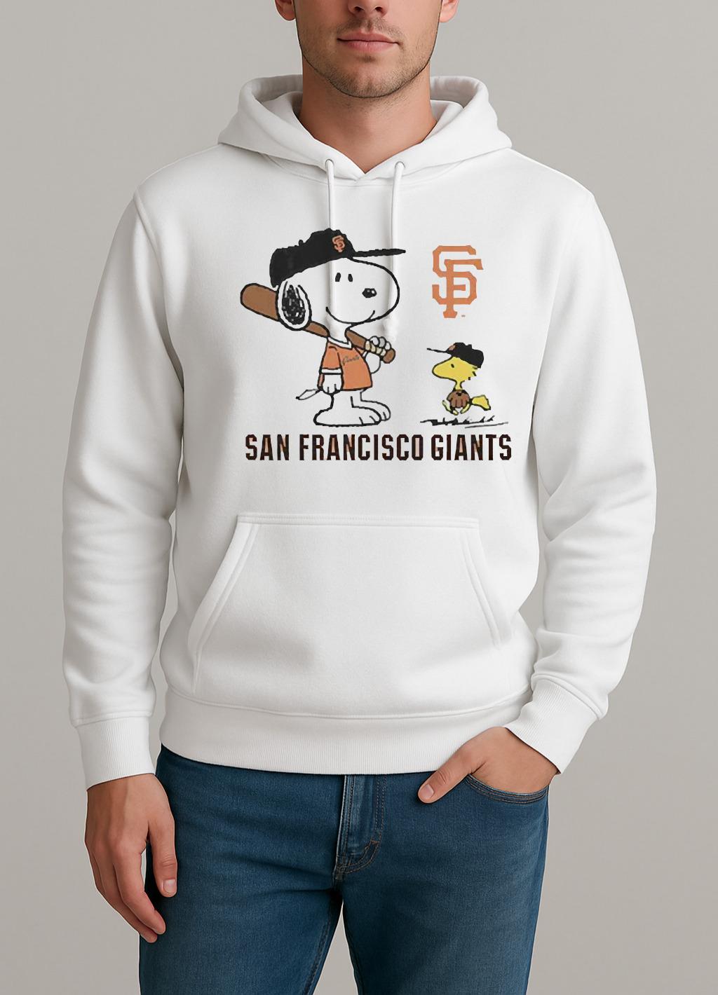 Premium Peanuts Snoopy San Francisco Giants Baseball Shirt Unisexhoodie