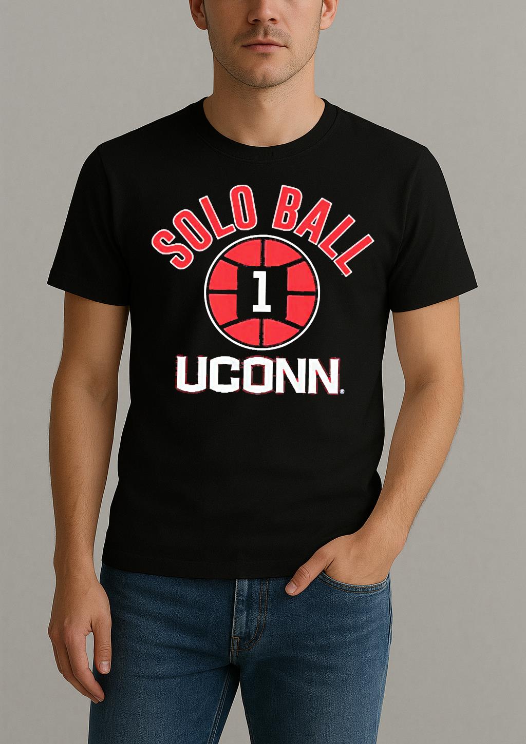 Premium Solo Ball Uconn Huskies Nba Name Number Ball T Shirts Sweater Hoodie