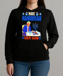 Premium Trump Make Hanukkah Great Again Ugly Christmas Sweat T Shirts Sweater Hoodie Unihoodie