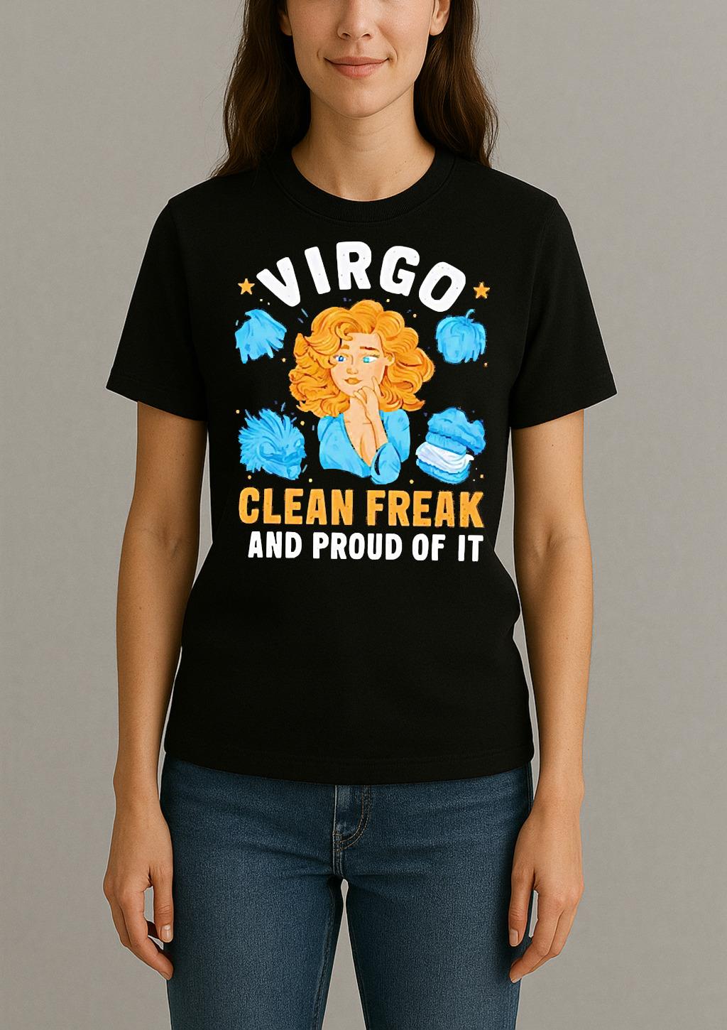 Premium Virgo Clean Freak Nad Proud Of It T Shirts Sweater Hoodie Womentee