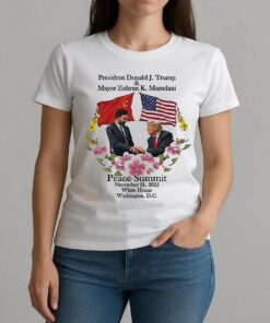 President Trump And Zohran Mamdani Peace Summit November 21 2025 W-tee