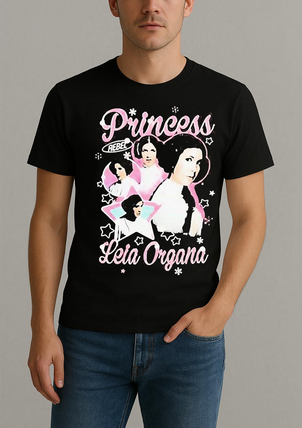 Princess Leia Organa Rebel Star Snow Graphic Shirt