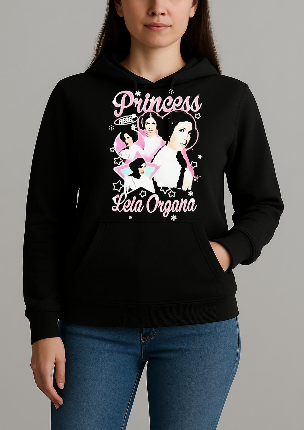 Princess Leia Organa Rebel Star Snow Graphic Shirt Unihoodie