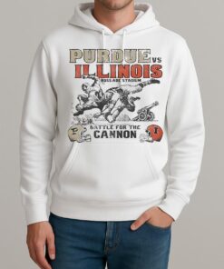 Purdue Boilermakers Vs Illinois Fighting Illini 2025 Battle For The Cannon Premium Unisexhoodie