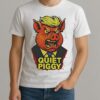 Quiet Piggy Pig Head Graphic Shirt