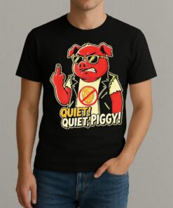Quiet Piggy Sarcastic Political Humor Premium Shirt