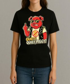 Quiet Piggy Sarcastic Political Humor Premium Womentee