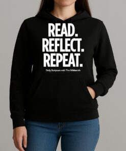Read Reflect Repeat Daily Scripture With Tim Wildsmith Premium Unisexhoodie