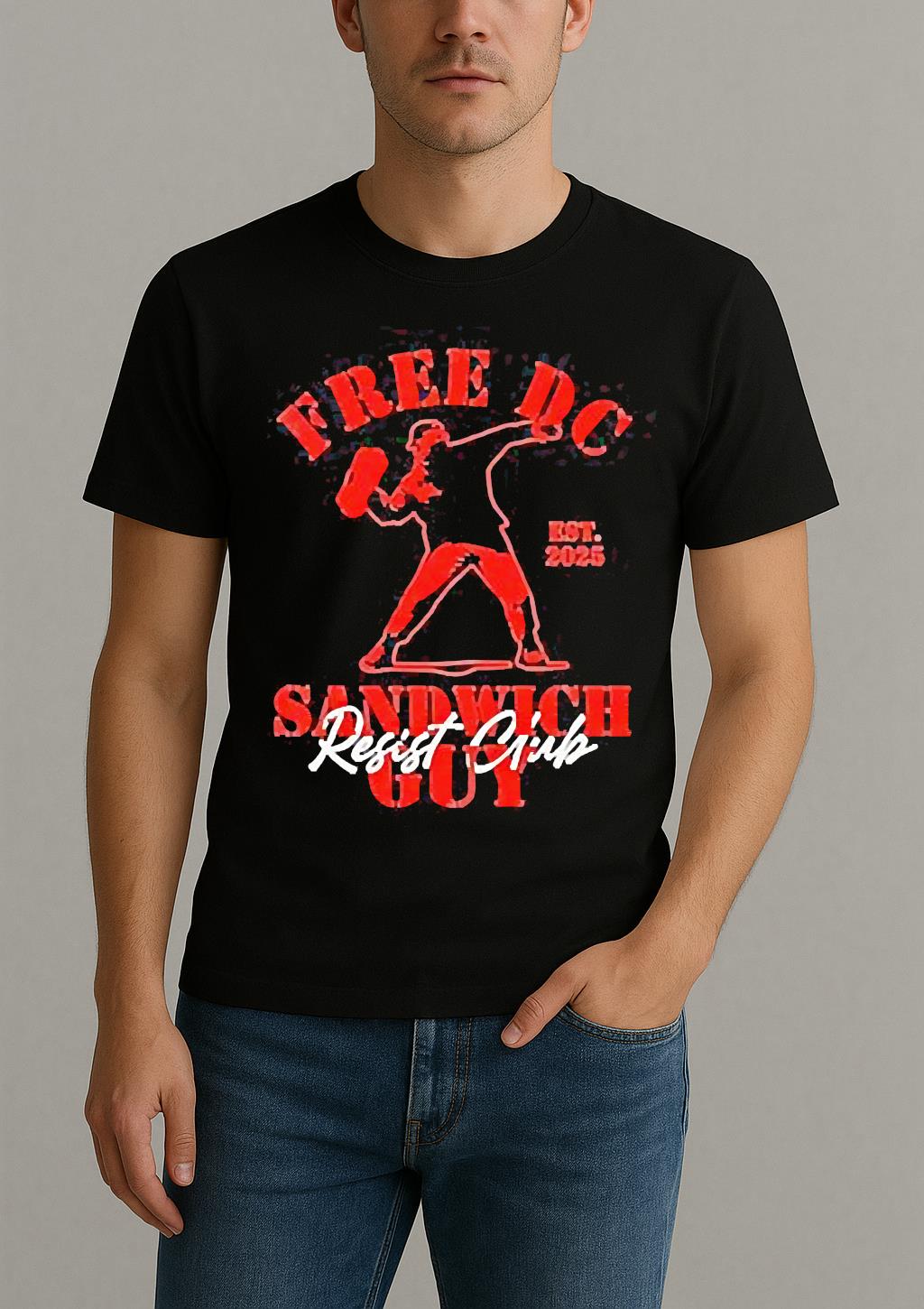Resist Club Free Dc Sandwich Guy Est 2025 Shirt